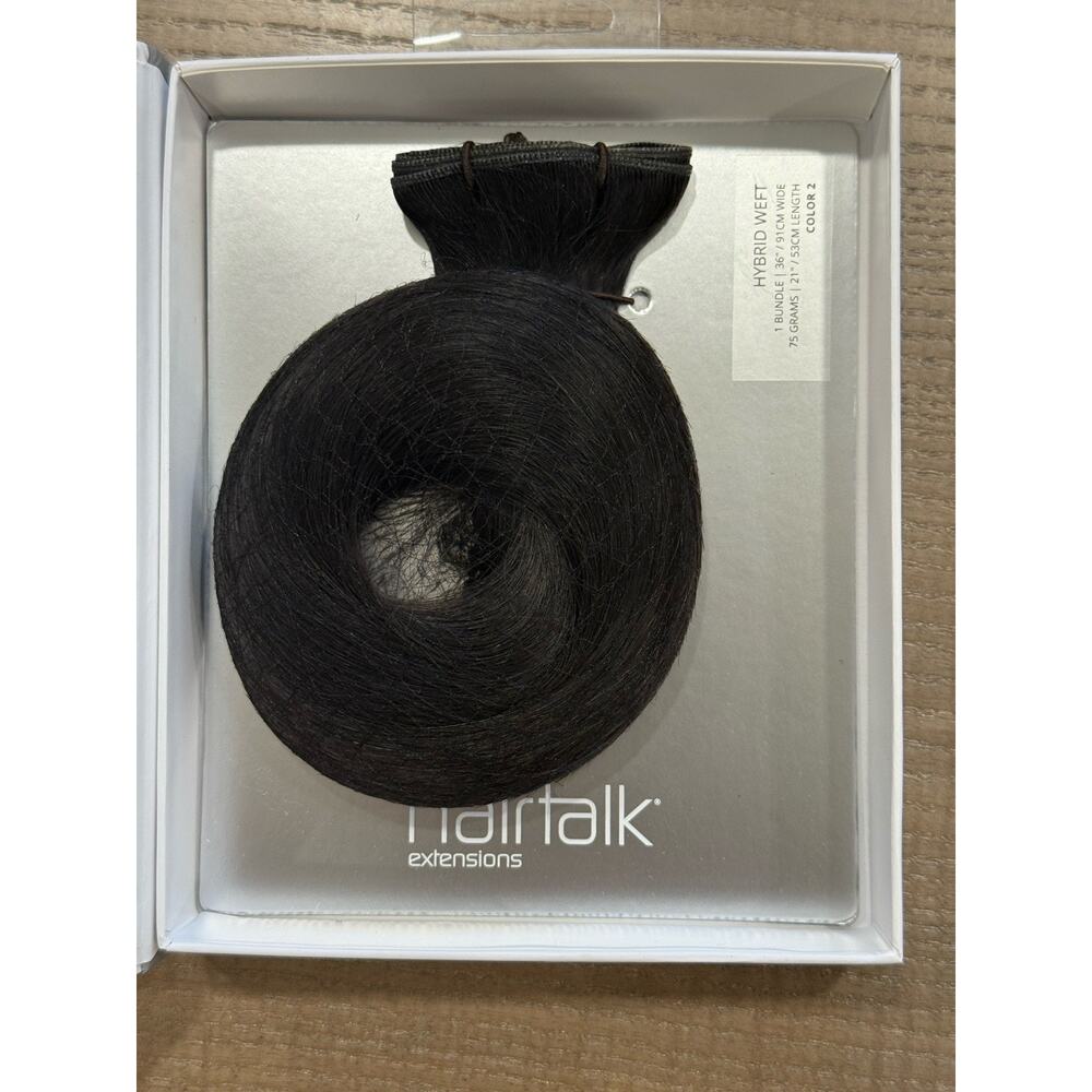 HairTalk Hybrid Weft Hair Extension 21” Color 2 - 36” Wide 75g Remy Hair